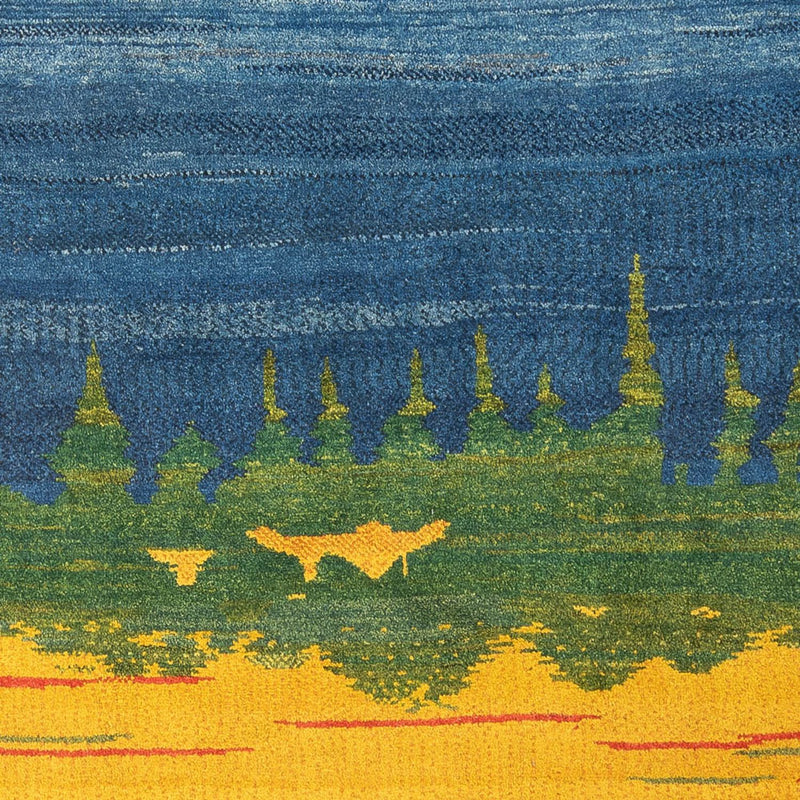 Gabbeh-teppe - persisk - 240 x 205 cm - flerfarget