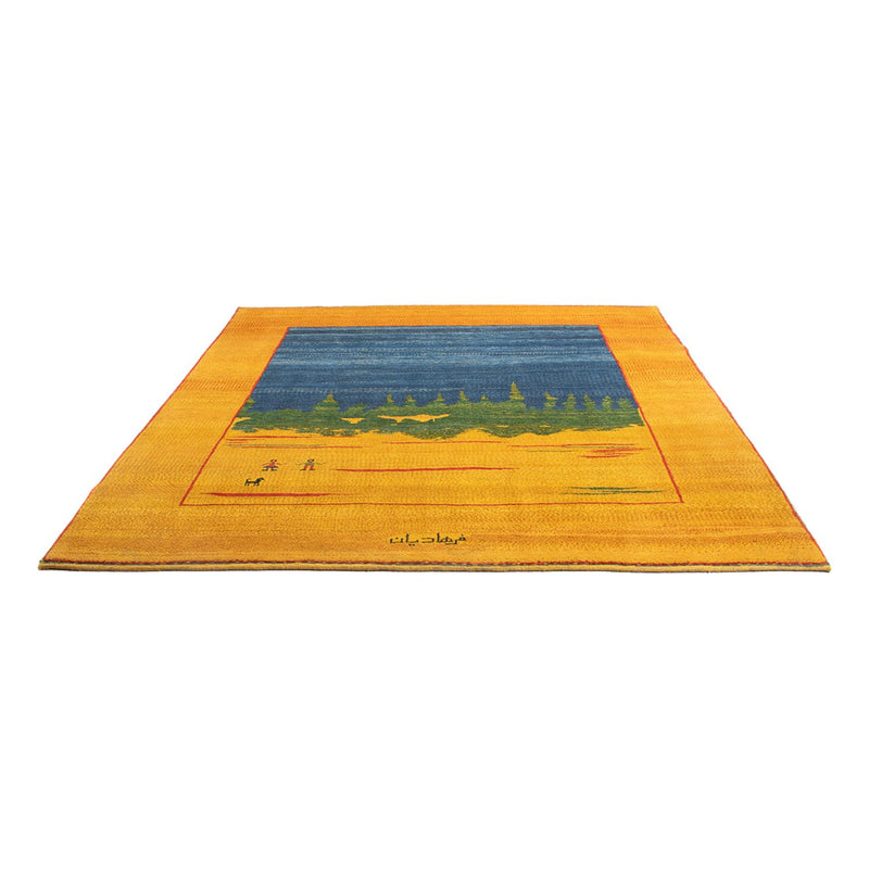 Gabbeh-teppe - persisk - 240 x 205 cm - flerfarget