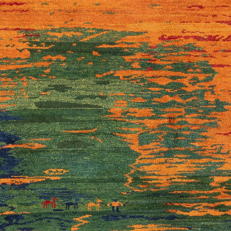 Persisk Gabbeh Teppe 198x238cm - Perserteppich Wollteppich