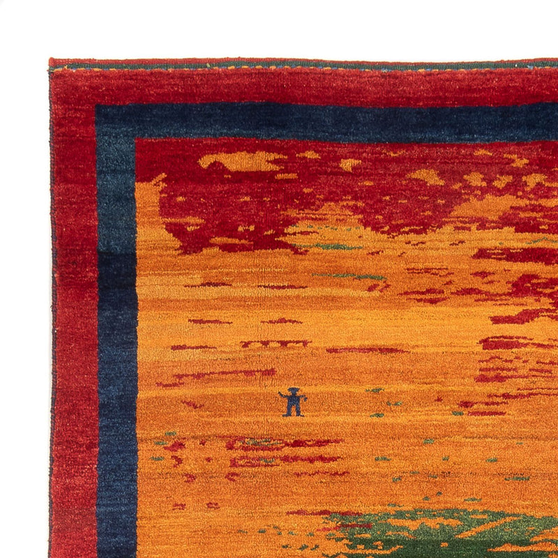 Persisk Gabbeh Teppe 198x238cm - Perserteppich Wollteppich