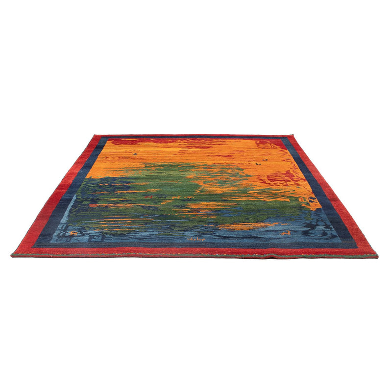 Persisk Gabbeh Teppe 198x238cm - Perserteppich Wollteppich