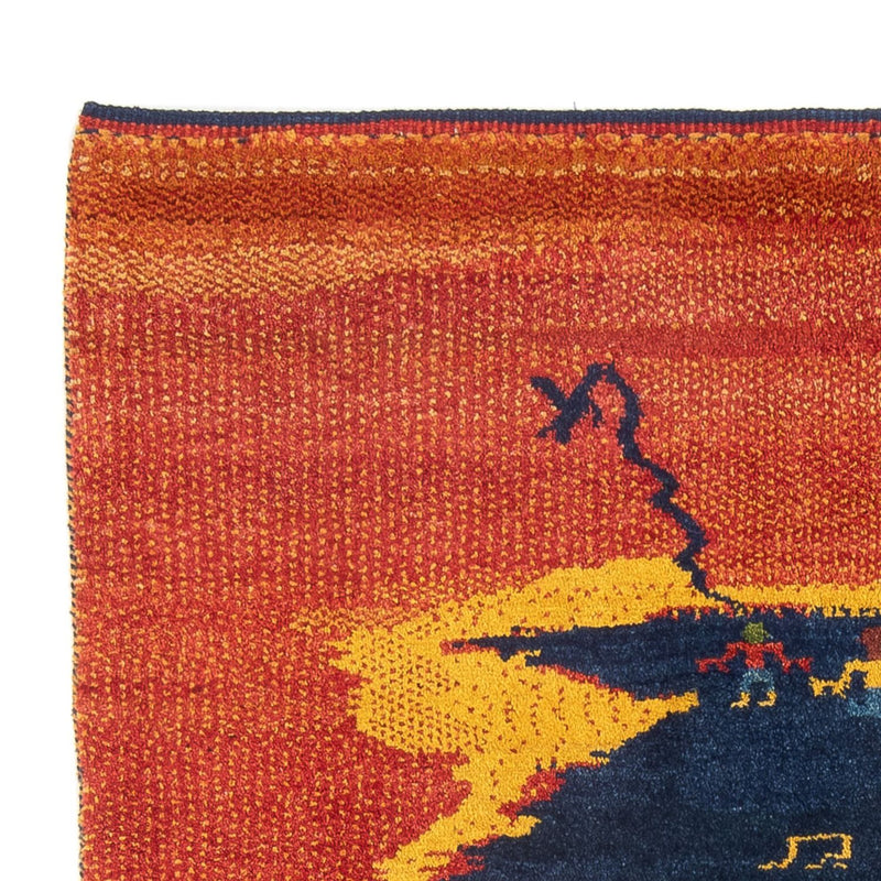 Persisk Gabbeh Teppe 193x150cm - Perserteppich Wollteppich