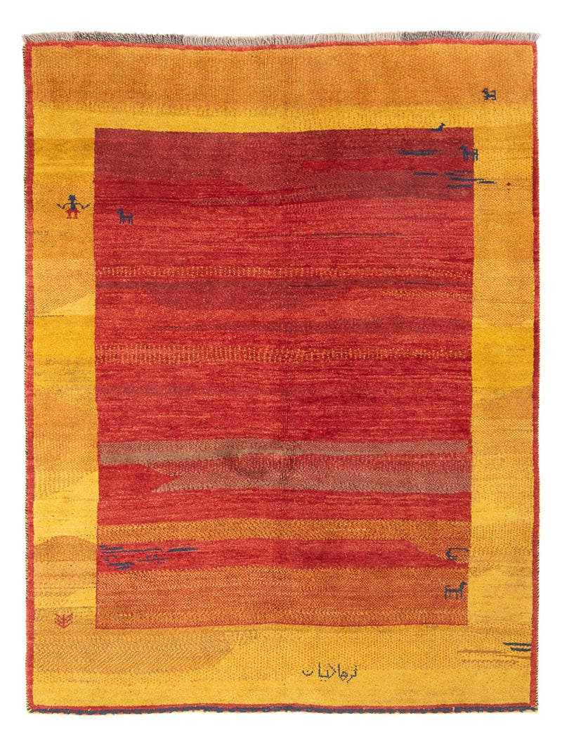 Persisk Gabbeh Teppe 155x200cm - Perserteppich Wollteppich