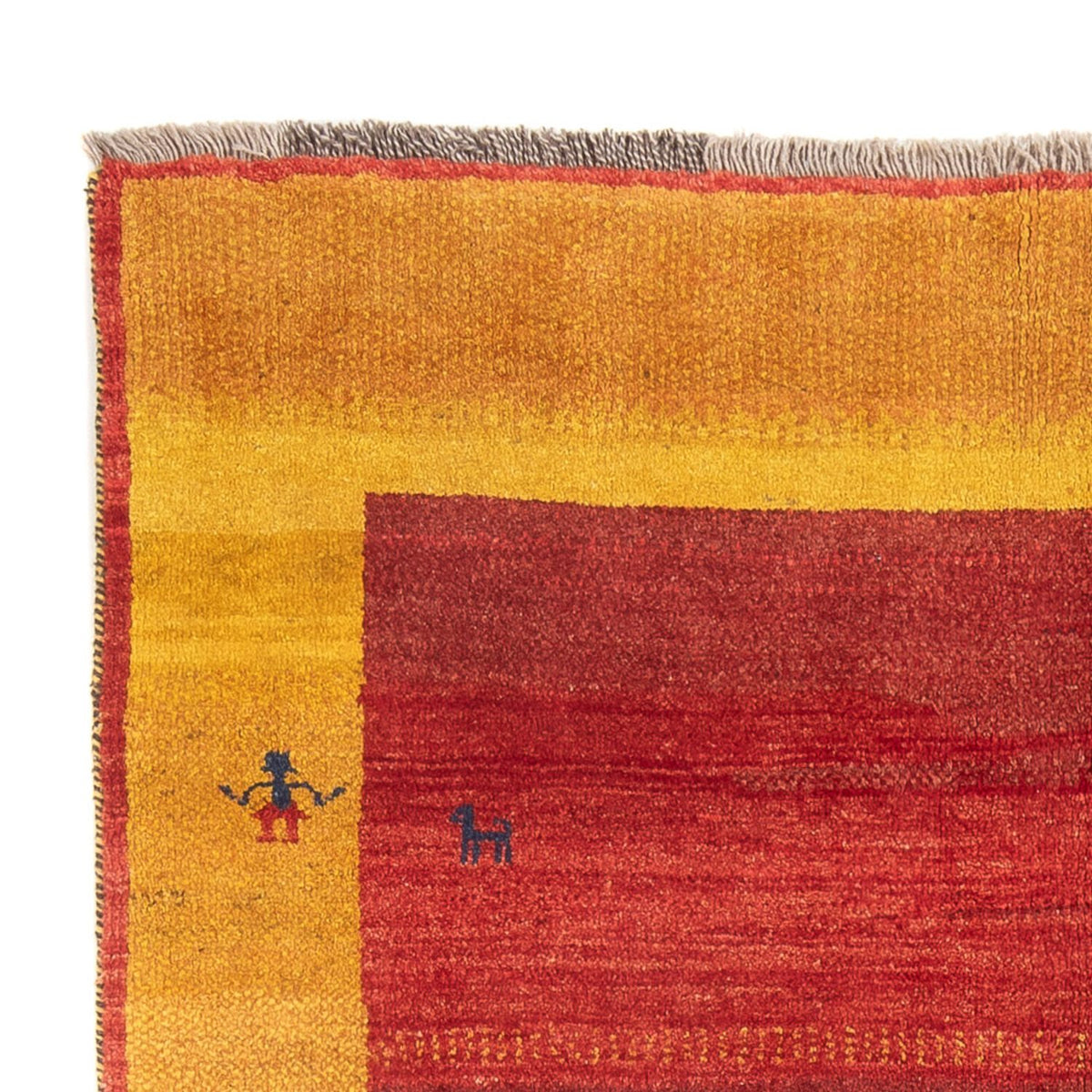 Persisk Gabbeh Teppe 155x200cm - Perserteppich Wollteppich