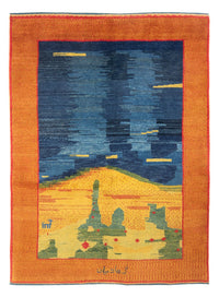 Persisk Gabbeh Teppe 153x206cm - Perserteppich Wollteppich – product image
