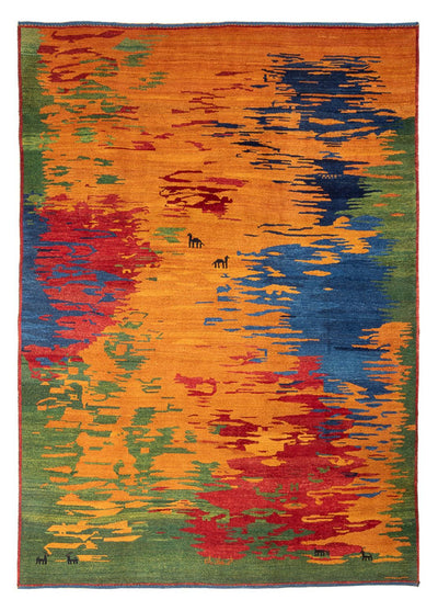 Persisk Gabbeh Teppe 225x298cm - Perserteppich Wollteppich