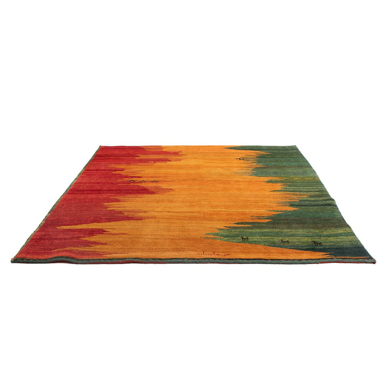Persisk Gabbeh Teppe 197x226cm - Perserteppich Wollteppich