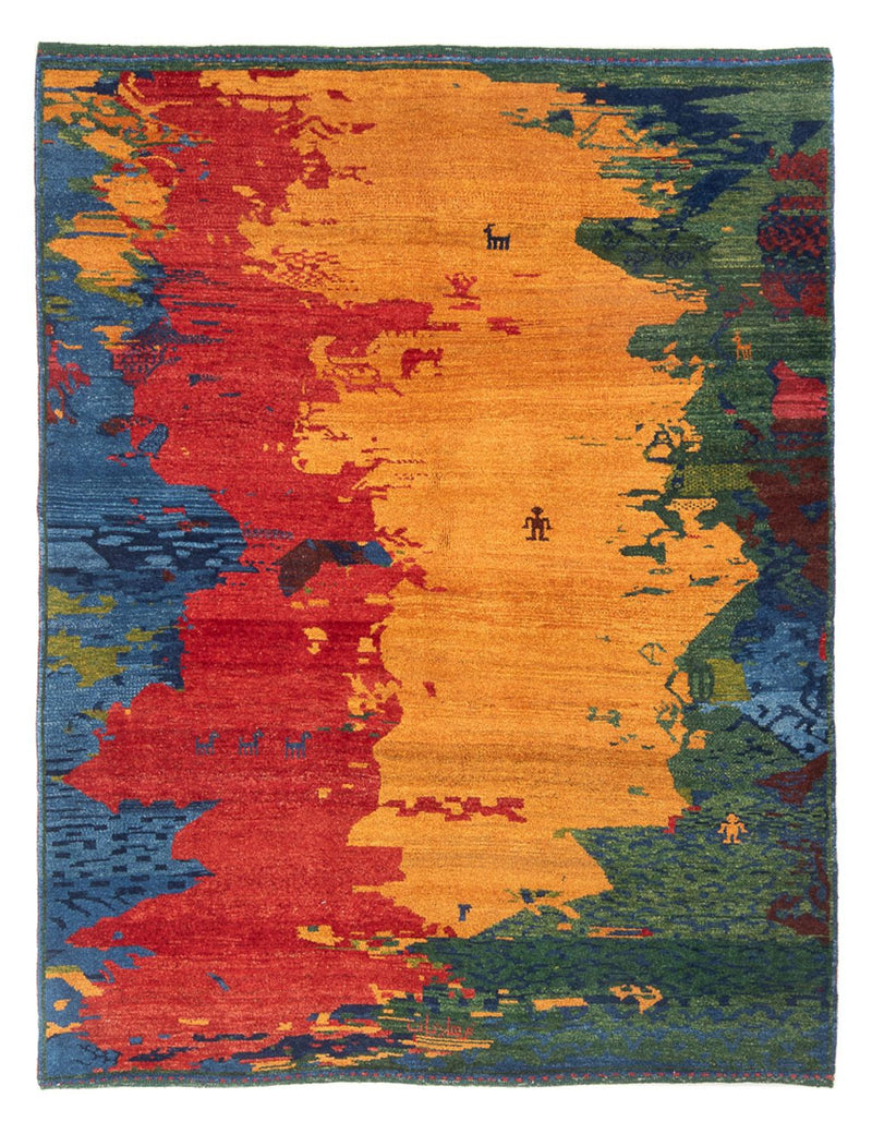 Persisk Gabbeh Teppe 170x218cm - Perserteppich Wollteppich