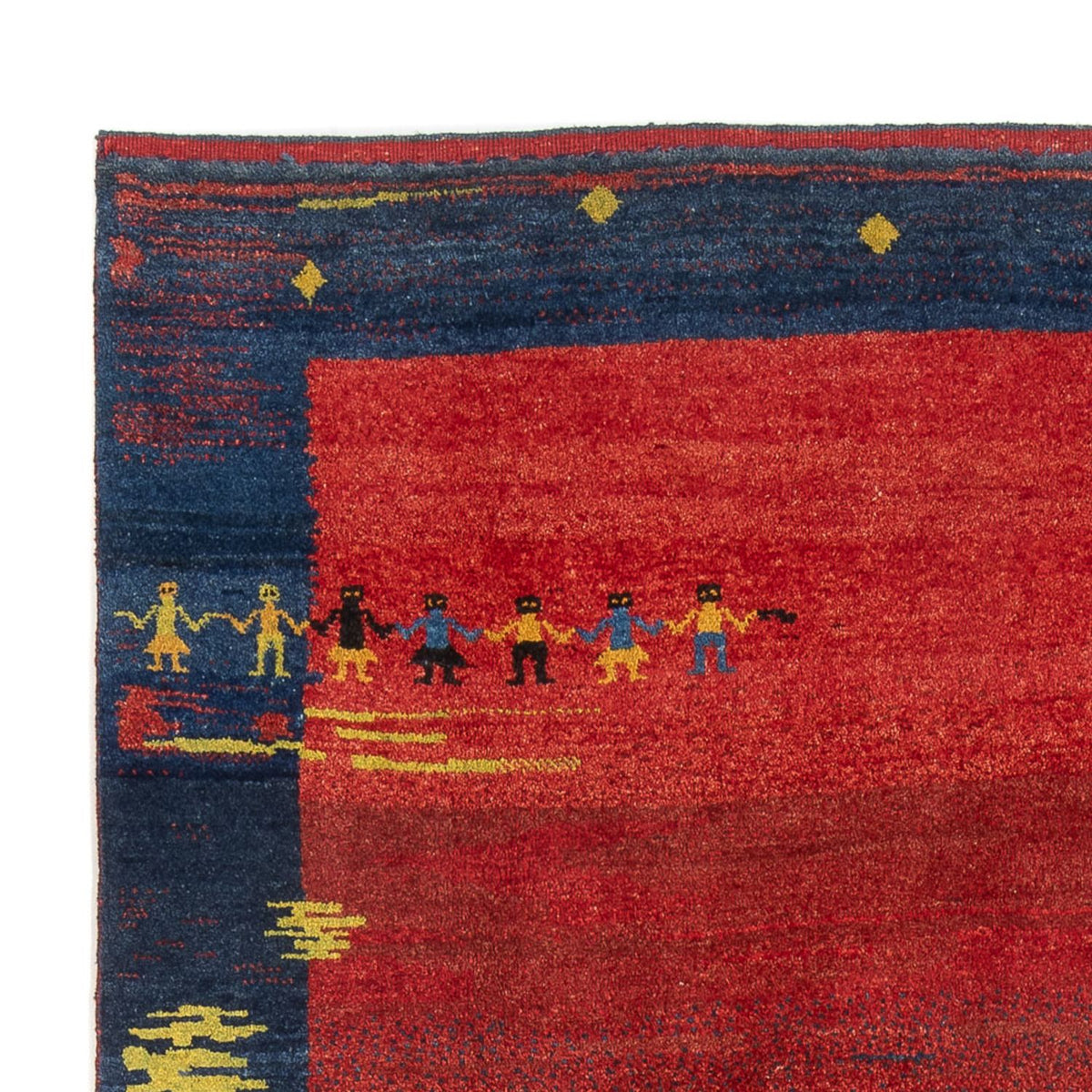 Persisk Gabbeh Teppe 190x266cm - Perserteppich Wollteppich