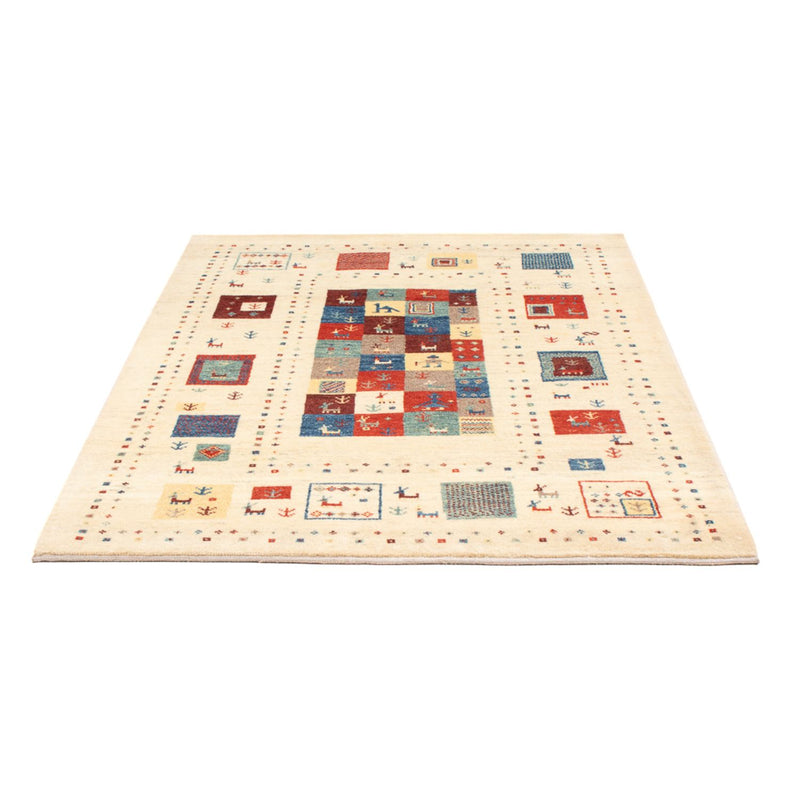 Persisk Gabbeh Teppe 120x170cm - Perserteppich Wollteppich
