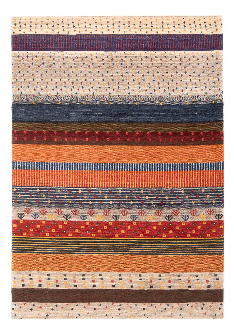 Persisk Gabbeh Teppe 123x177cm - Perserteppich Wollteppich