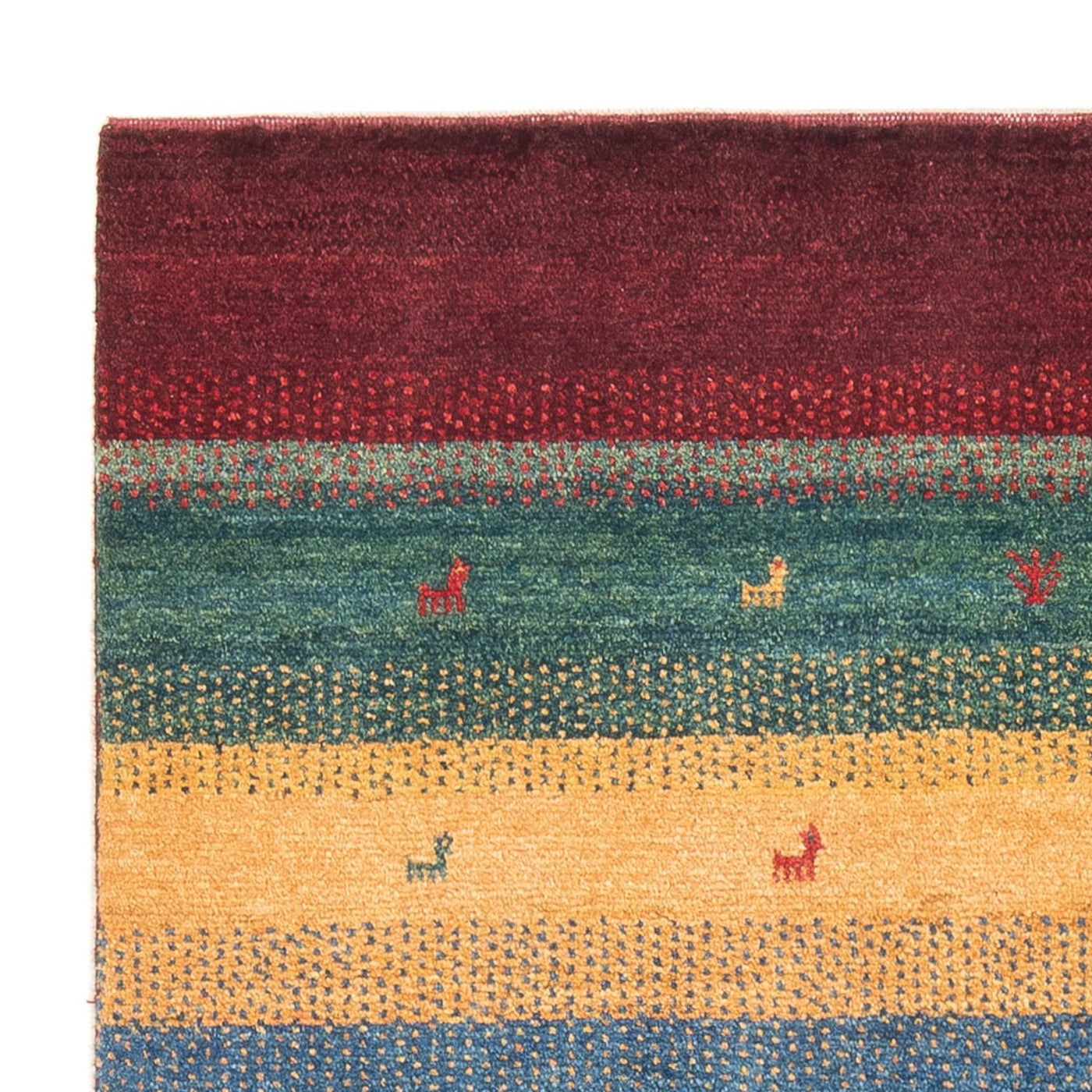 Persisk Gabbeh Teppe 160x120cm - Perserteppich Wollteppich