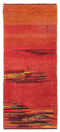 Persisk Gabbeh Teppe 200x83cm - Perserteppich Wollteppich – product image