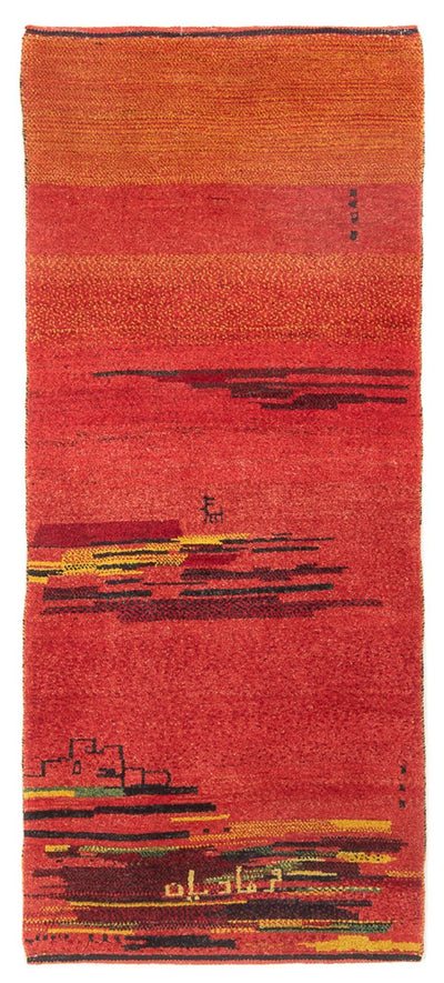 Persisk Gabbeh Teppe 83x200cm - Perserteppich Wollteppich