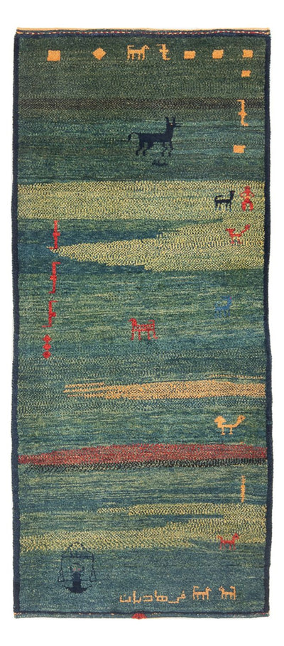 Persisk Gabbeh Teppe 87x195cm - Perserteppich Wollteppich