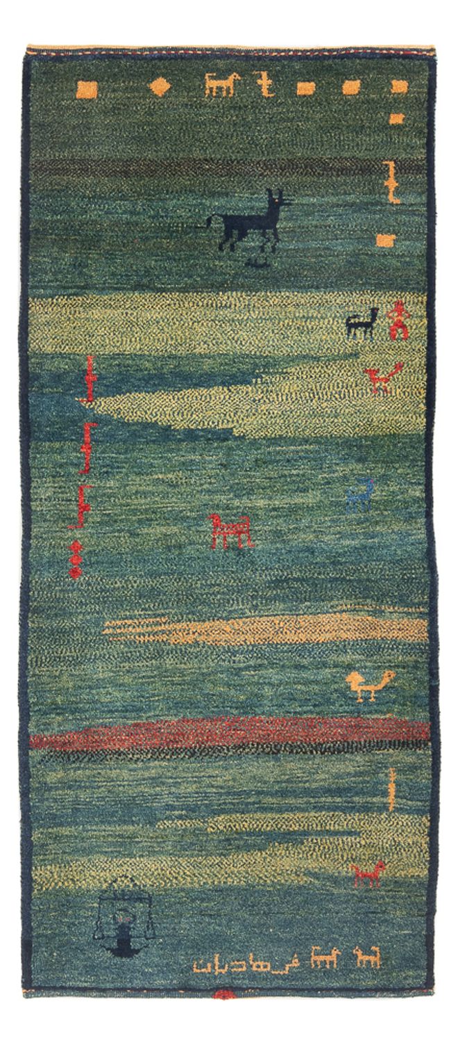 Persisk Gabbeh Teppe 195x87cm - Perserteppich Wollteppich