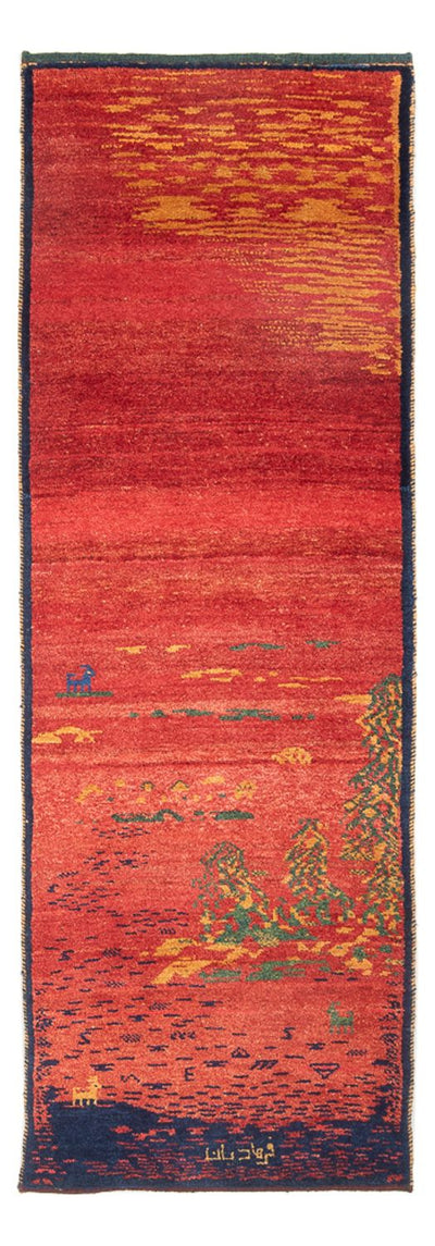 Persisk Gabbeh Teppe 75x235cm - Perserteppich Wollteppich