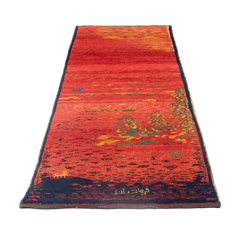 Persisk Gabbeh Teppe 75x235cm - Perserteppich Wollteppich