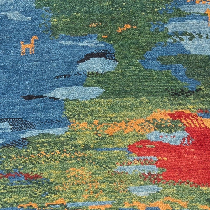 Persisk Gabbeh Teppe 78x242cm - Perserteppich Wollteppich