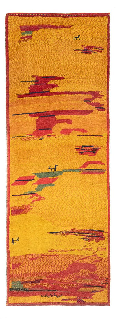 Persisk Gabbeh Teppe 85x235cm - Perserteppich Wollteppich