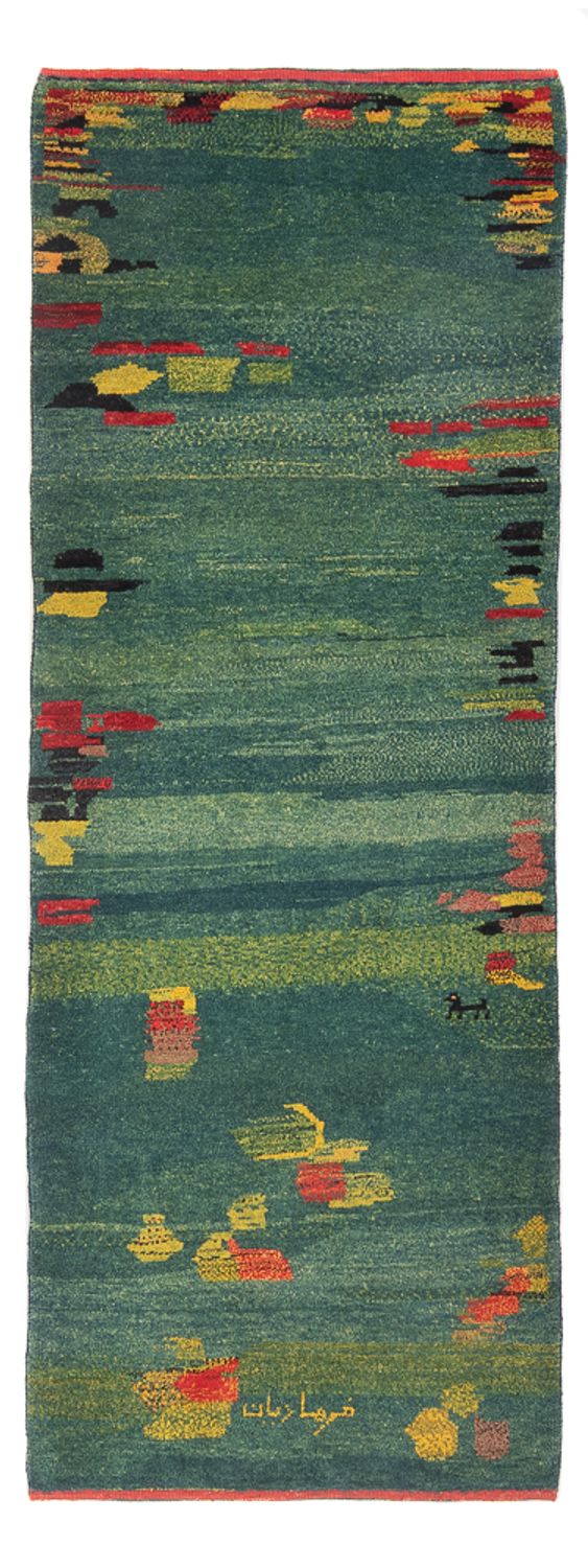 Persisk Gabbeh Teppe 218x87cm - Perserteppich Wollteppich