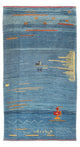 Persisk Gabbeh Teppe 90x193cm - Perserteppich Wollteppich