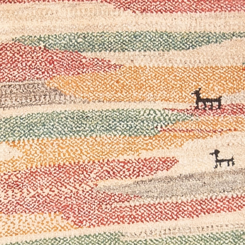 Persisk Gabbeh Teppe 78x205cm - Perserteppich Wollteppich