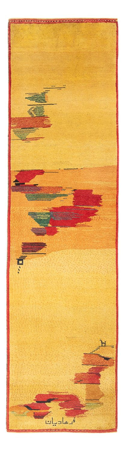 Persisk Gabbeh Teppe 84x288cm - Perserteppich Wollteppich