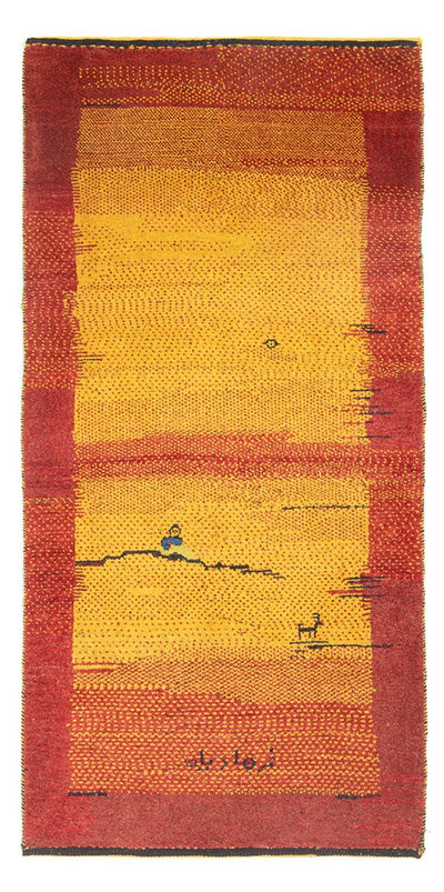 Persisk Gabbeh Teppe 88x188cm - Perserteppich Wollteppich