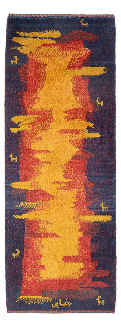 Persisk Gabbeh Teppe 80x212cm - Perserteppich Wollteppich