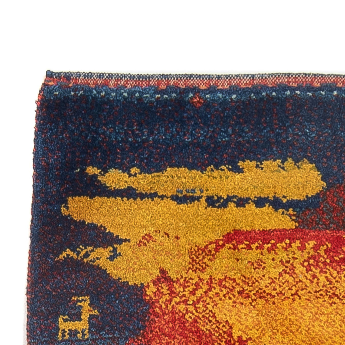 Persisk Gabbeh Teppe 80x212cm - Perserteppich Wollteppich