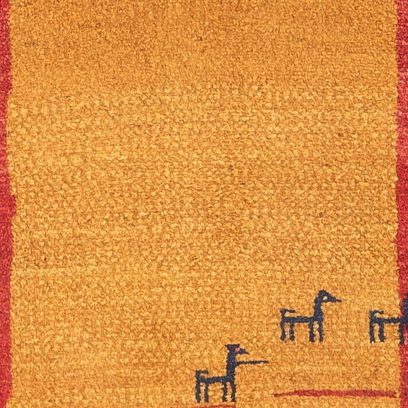Persisk Gabbeh Teppe 75x177cm - Perserteppich Wollteppich