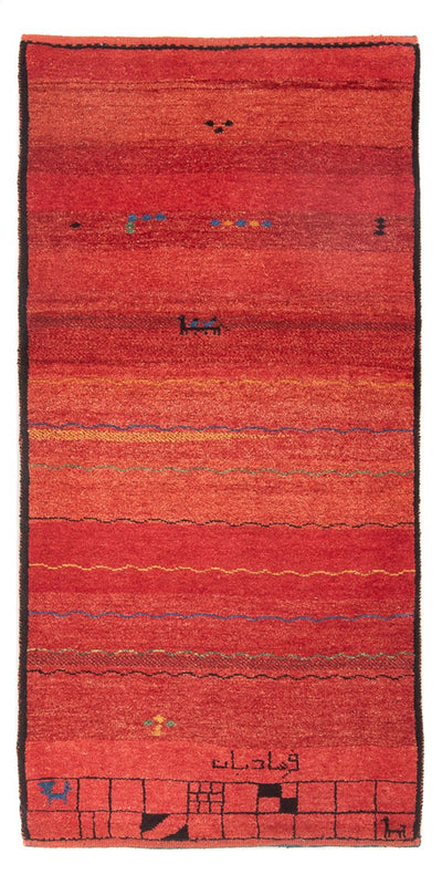 Persisk Gabbeh Teppe 87x187cm - Perserteppich Wollteppich