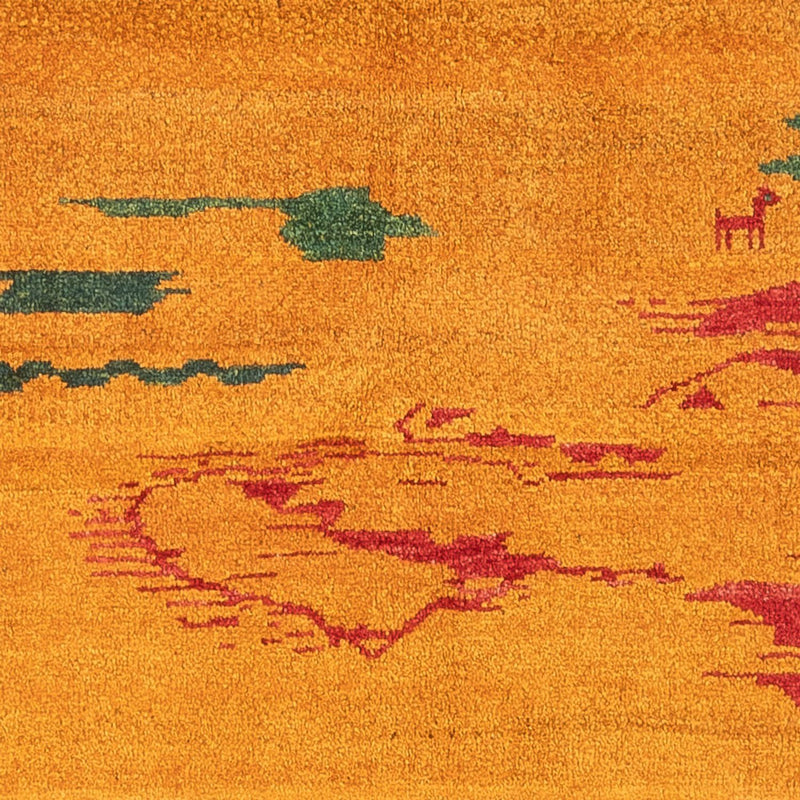 Persisk Gabbeh Teppe 163x207cm - Perserteppich Wollteppich