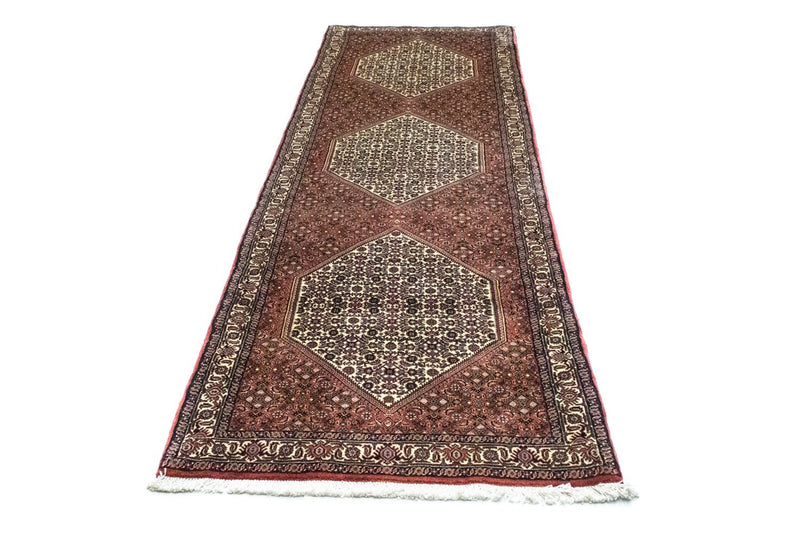 Løper Persisk teppe - Bijar - 320 x 90 cm - rød