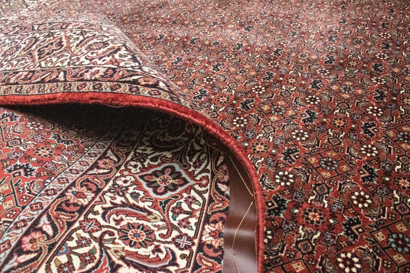 Persisk teppe - Bijar - 300 x 204 cm - rød
