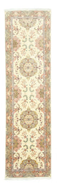 Løper Persisk teppe - Tabriz - 337 x 90 cm - beige