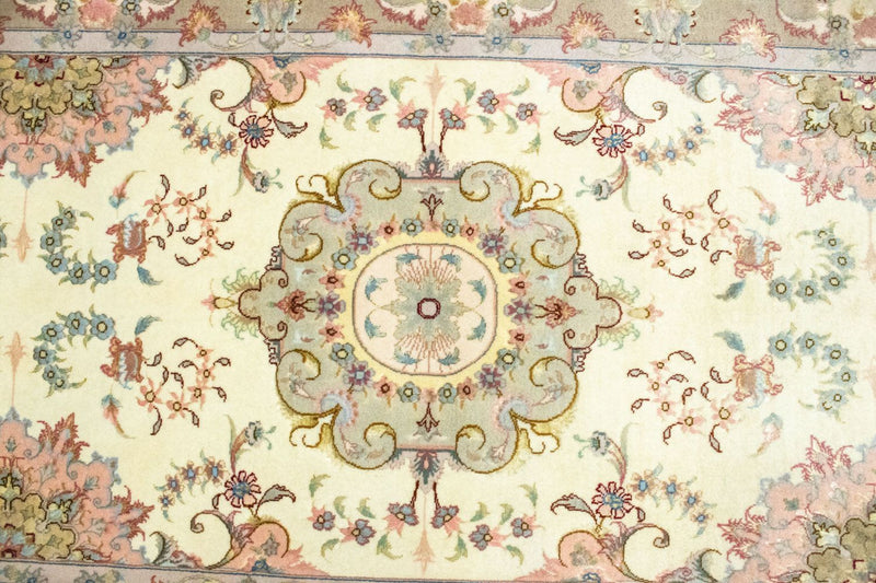 Løper Persisk teppe - Tabriz - 337 x 90 cm - beige