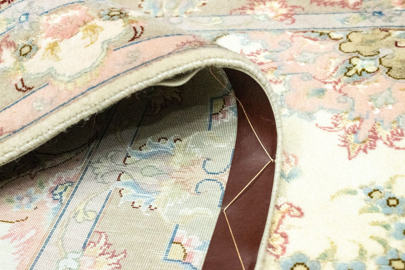 Løper Persisk teppe - Tabriz - 337 x 90 cm - beige