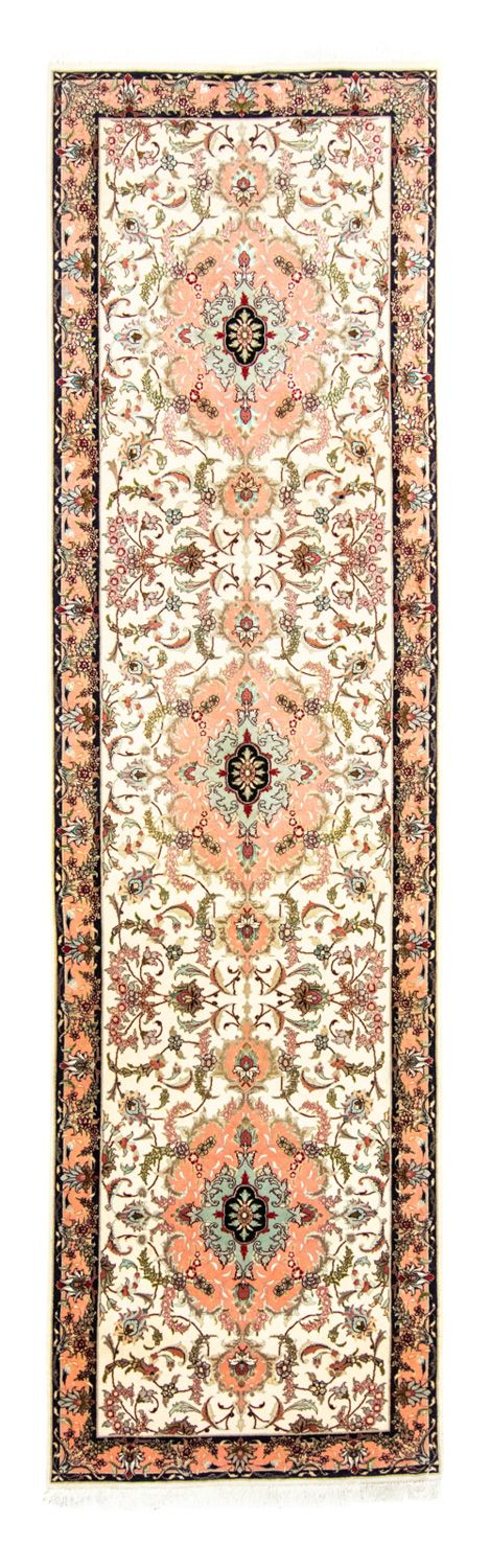 Løper Persisk teppe - Tabriz - 322 x 87 cm - beige