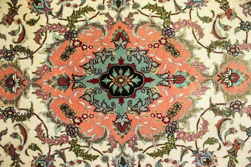 Løper Persisk teppe - Tabriz - 322 x 87 cm - beige