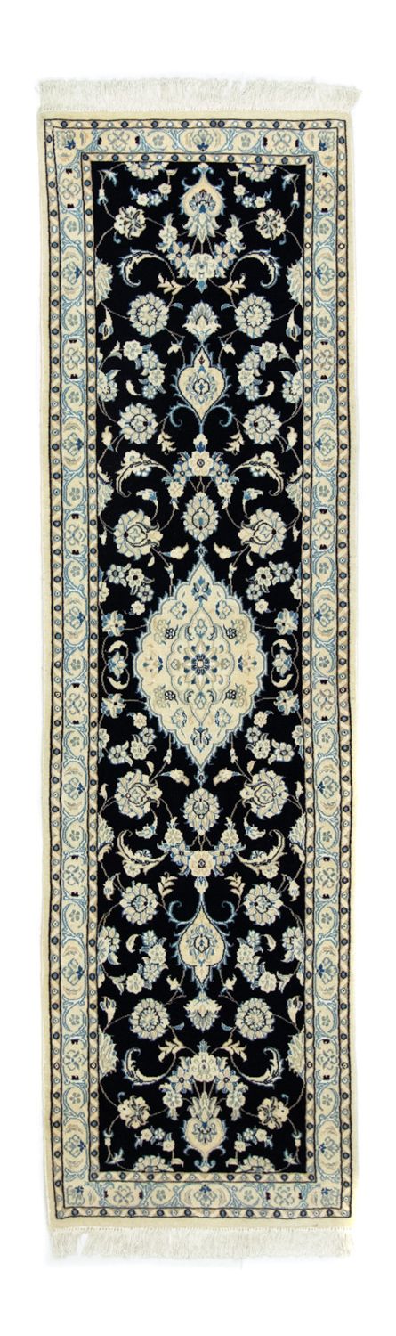 Løper Persisk teppe - Nain - 215 x 57 cm - mørkeblå