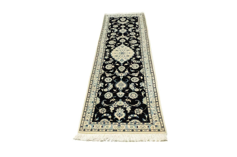 Løper Persisk teppe - Nain - 215 x 57 cm - mørkeblå