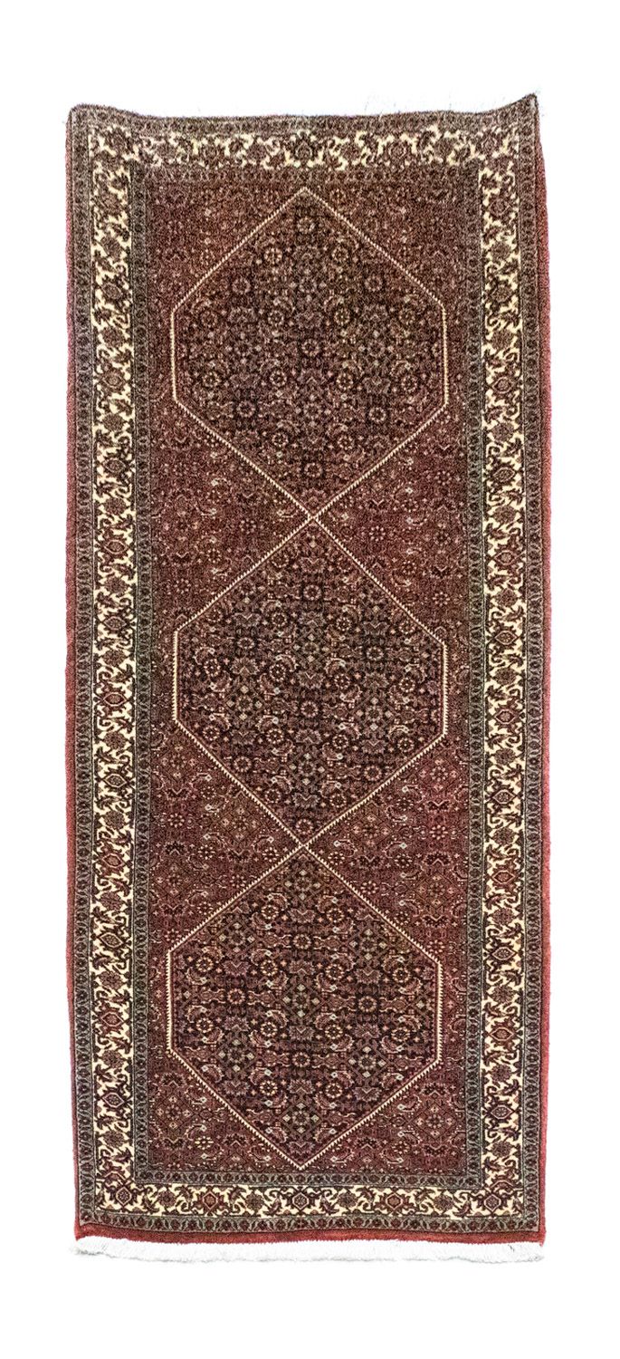 Løper Persisk teppe - Bijar - 213 x 78 cm - brun