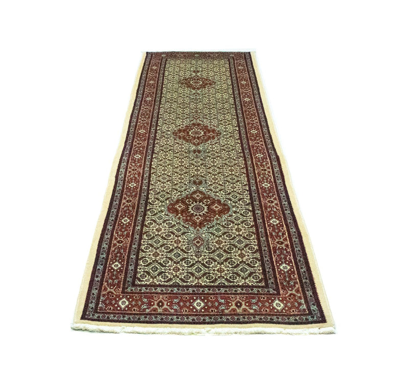 Løper Persisk teppe - klassisk - 294 x 81 cm - beige