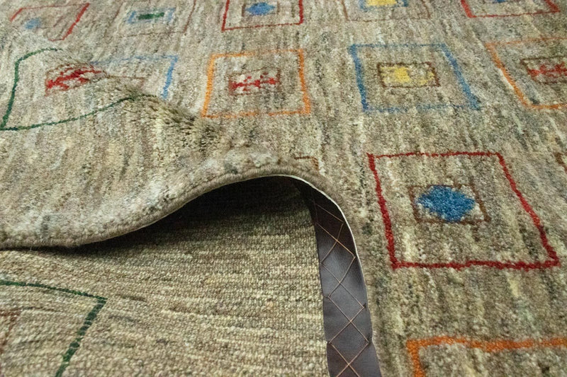 Persisk Gabbeh Teppe 206x154cm - Perserteppich Wollteppich