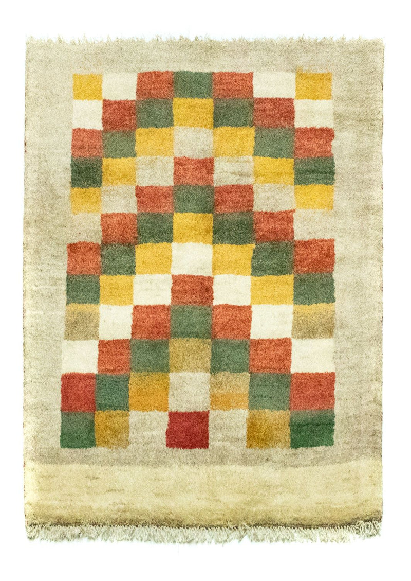 Gabbeh-teppe - persisk - 135 x 103 cm - farget