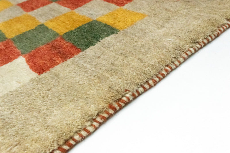 Gabbeh-teppe - persisk - 135 x 103 cm - farget