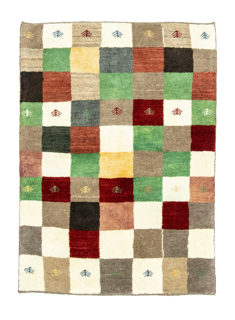 Persisk Gabbeh Teppe 100x134cm - Perserteppich Wollteppich