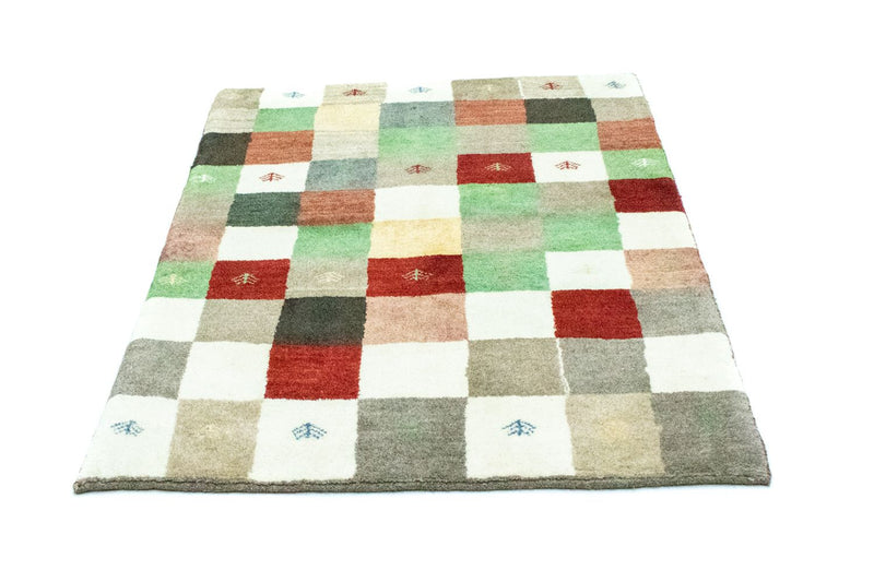 Persisk Gabbeh Teppe 100x134cm - Perserteppich Wollteppich